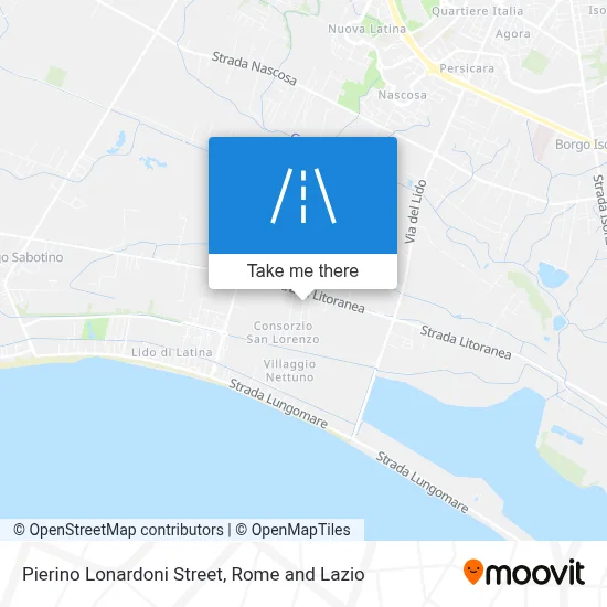 Pierino Lonardoni Street map