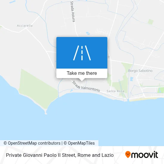 Private Giovanni Paolo II Street map