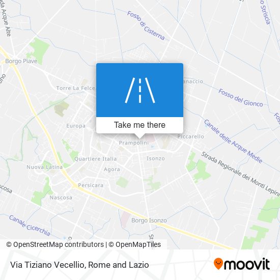 Via Tiziano Vecellio map