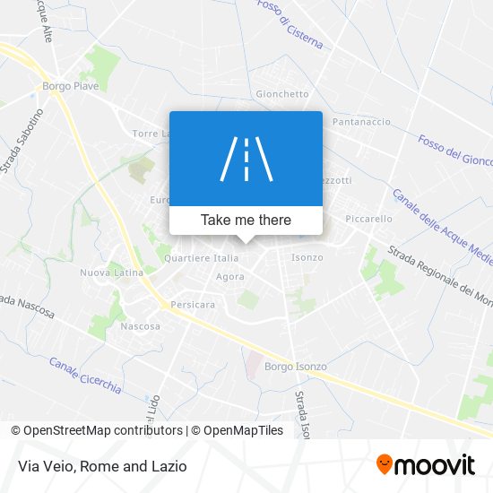 Via Veio map