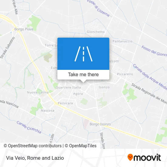 Veio Street map