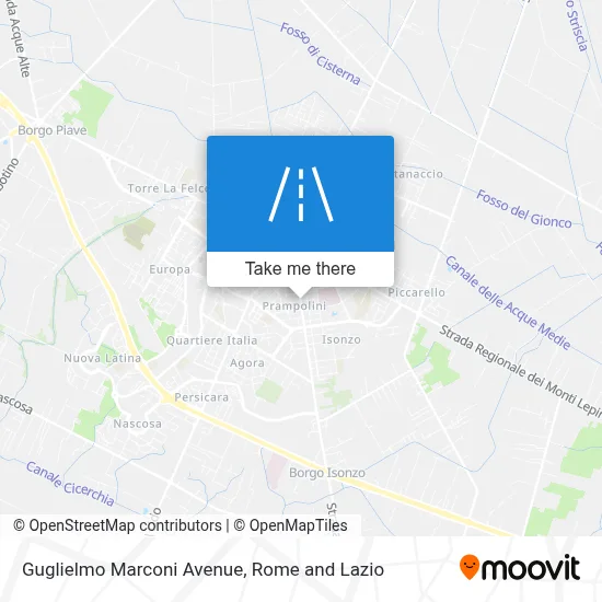 Guglielmo Marconi Avenue map