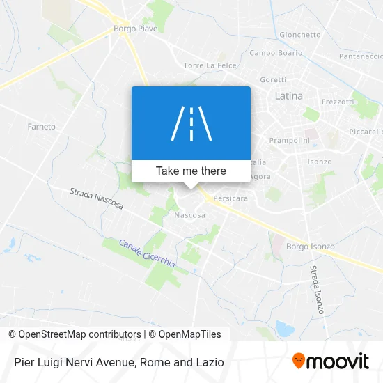 Pier Luigi Nervi Avenue map