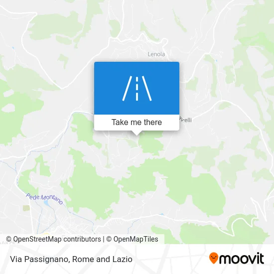 Passignano Street map