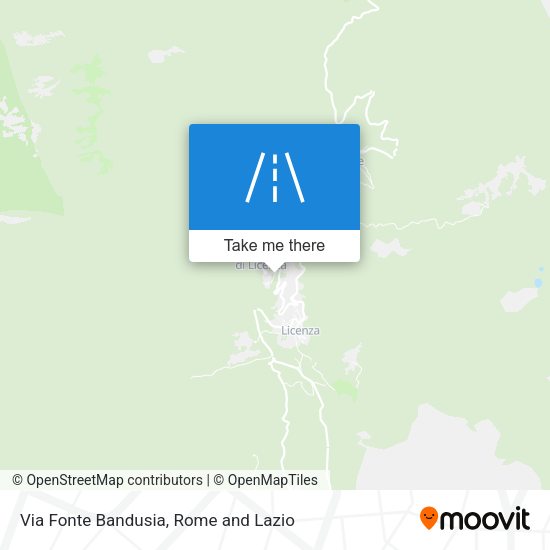 Via Fonte Bandusia map
