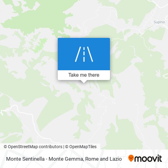 Monte Sentinella - Monte Gemma map