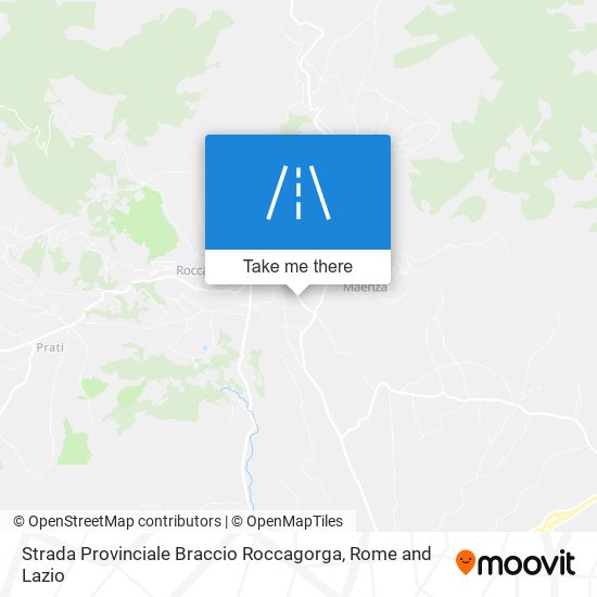 Strada Provinciale Braccio Roccagorga map