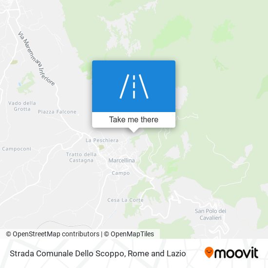 Strada Comunale Dello Scoppo map