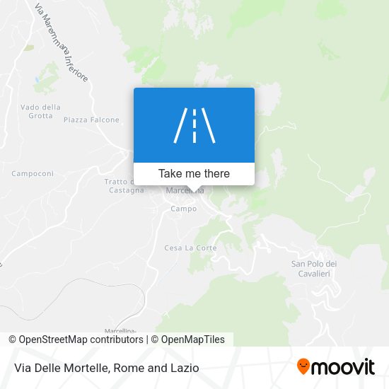 Via Delle Mortelle map