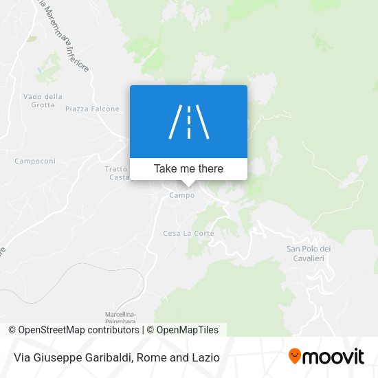 Via Giuseppe Garibaldi map