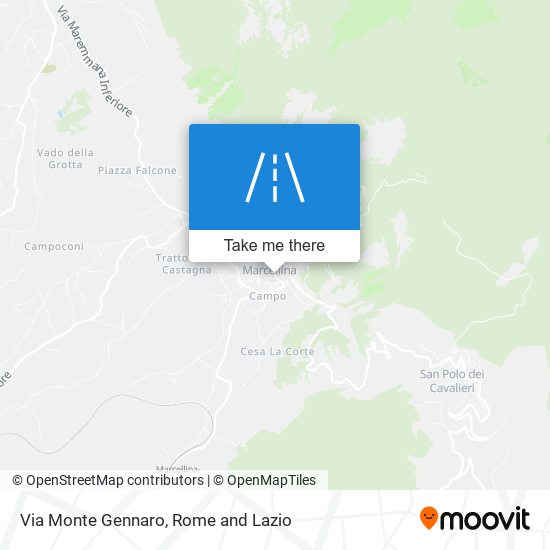 Via Monte Gennaro map