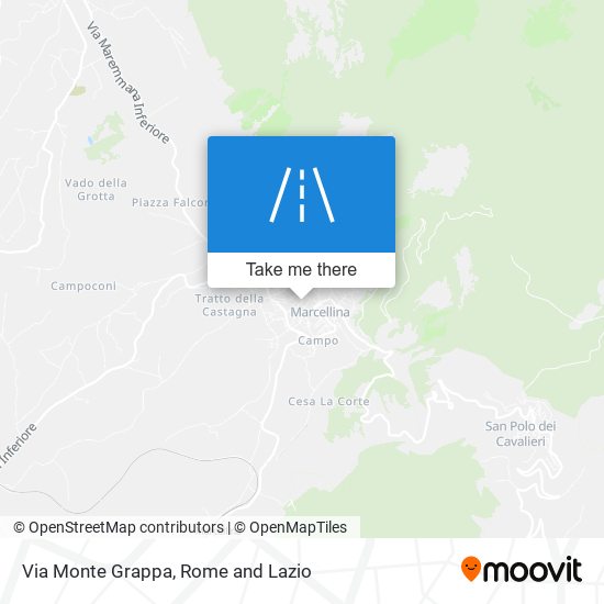 Via Monte Grappa map