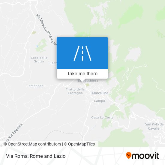 Via Roma map