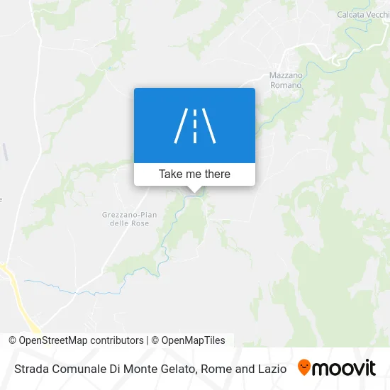 Monte Gelato Communal Road map