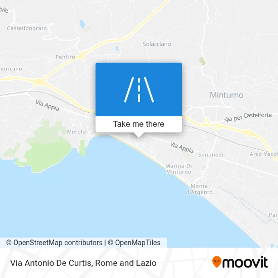Via Antonio De Curtis map