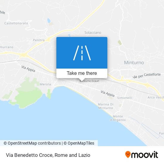 Via Benedetto Croce map