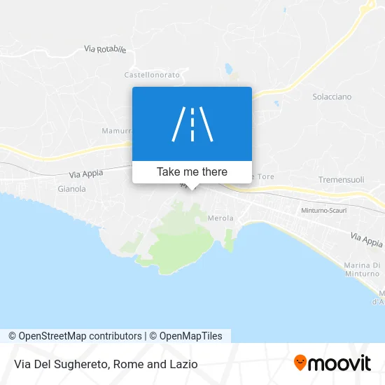 Del Sughereto Street map