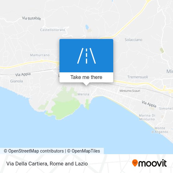 Via Della Cartiera map