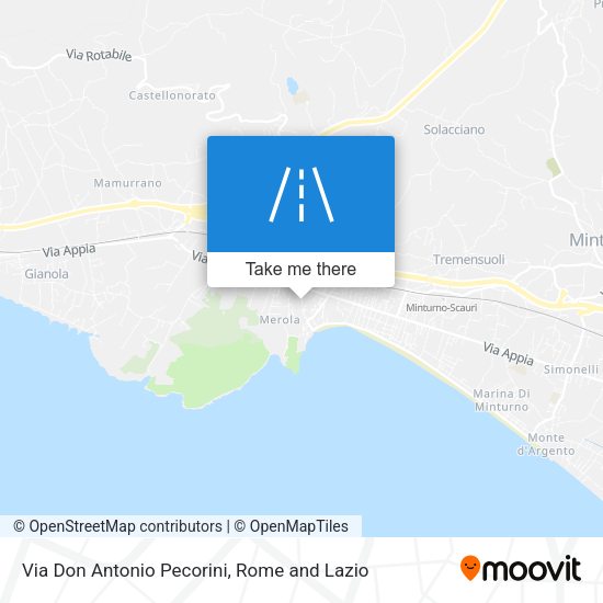 Via Don Antonio Pecorini map