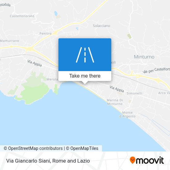 Via Giancarlo Siani map