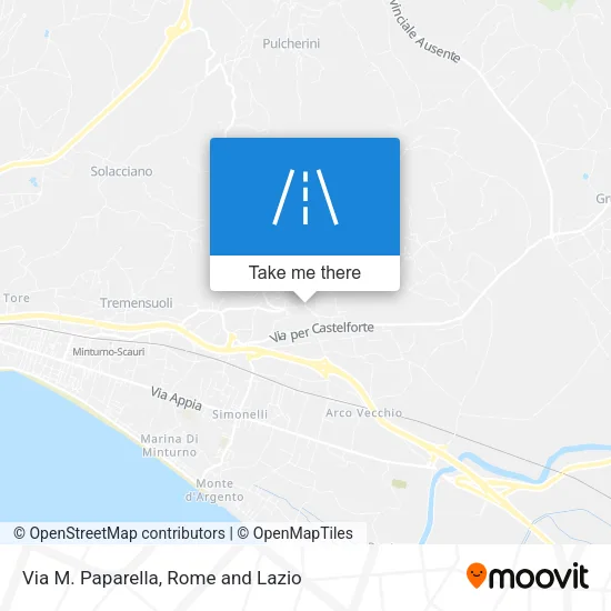 Via M. Paparella map