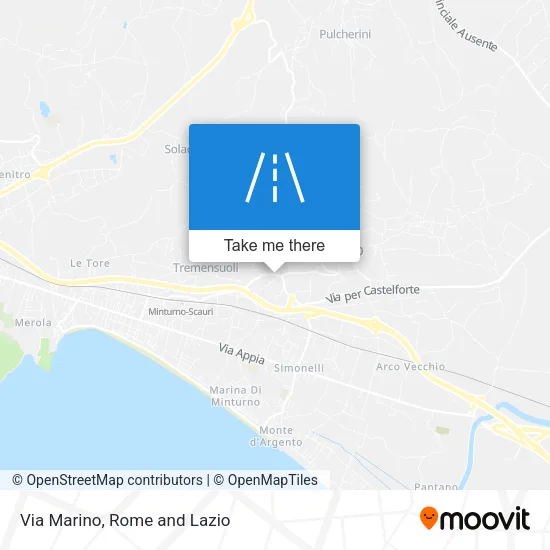 Via Marino map