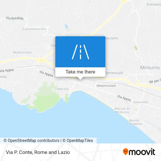 Via P. Conte map