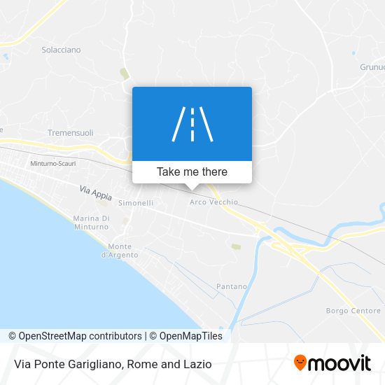 Via Ponte Garigliano map