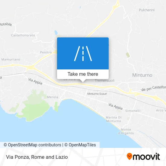 Ponza Street map