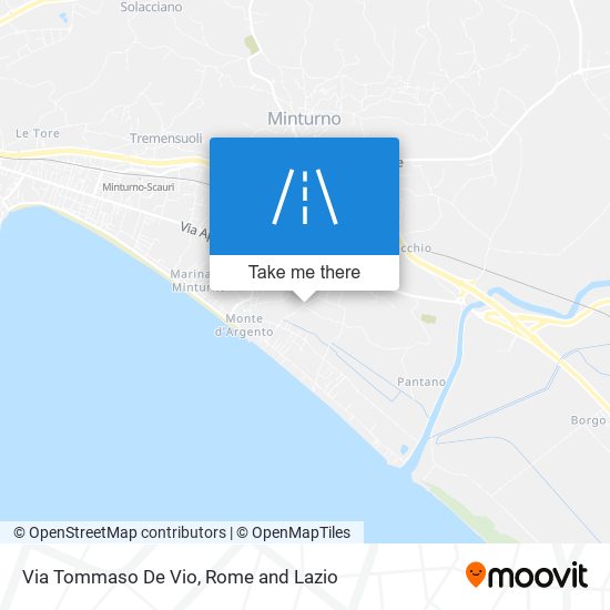 Via Tommaso De Vio map