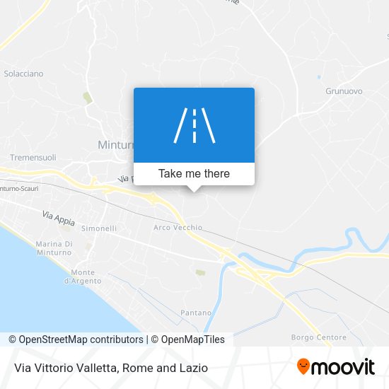 Via Vittorio Valletta map