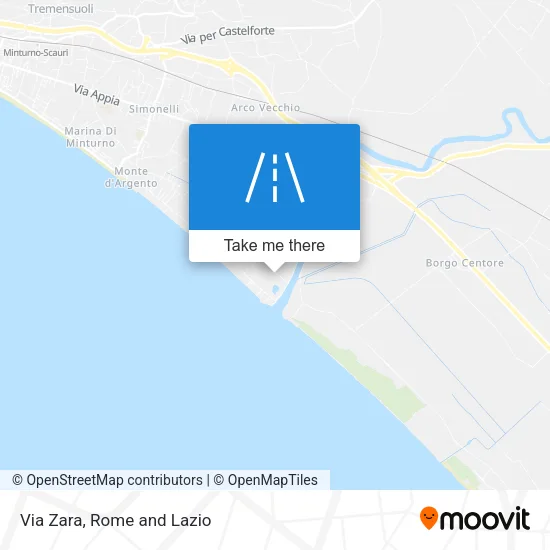 Via Zara map