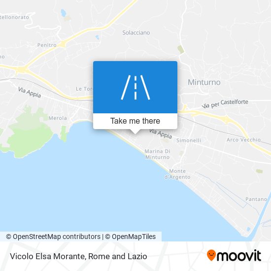 Vicolo Elsa Morante map