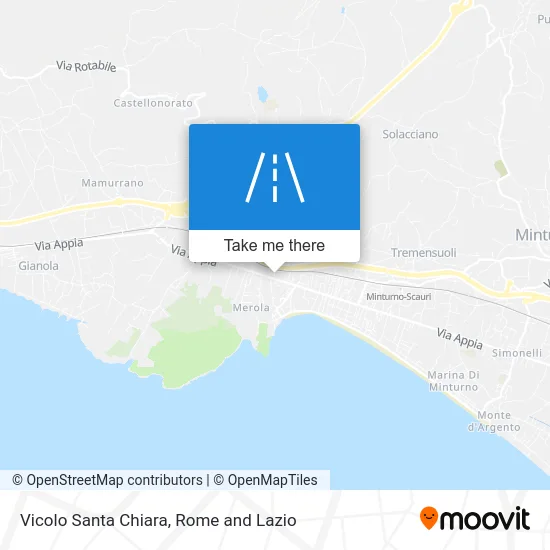 Vicolo Santa Chiara map