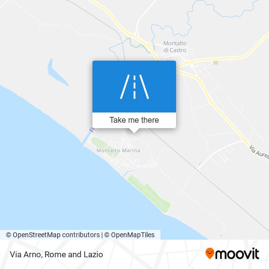 Via Arno map