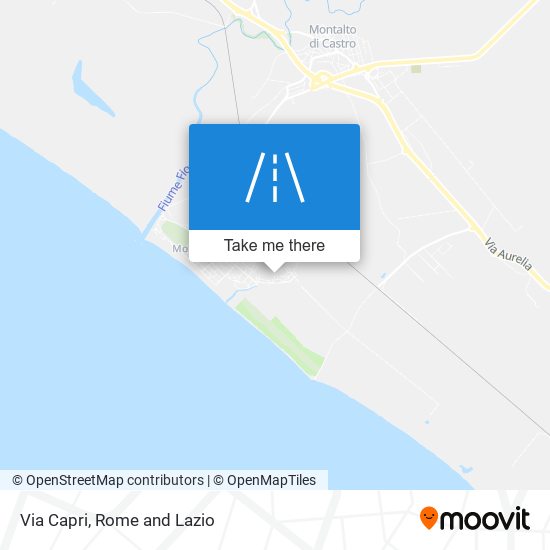 Via Capri map
