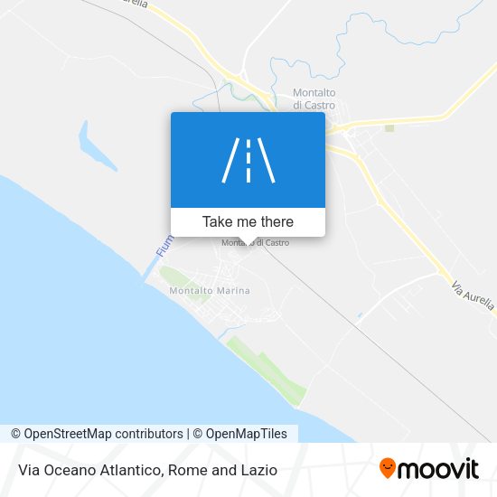 Via Oceano Atlantico map