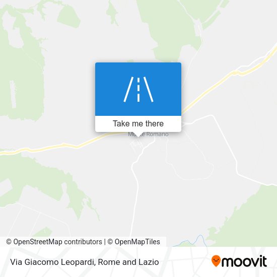 Via Giacomo Leopardi map