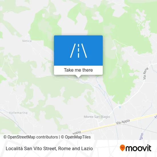 Località San Vito Street map