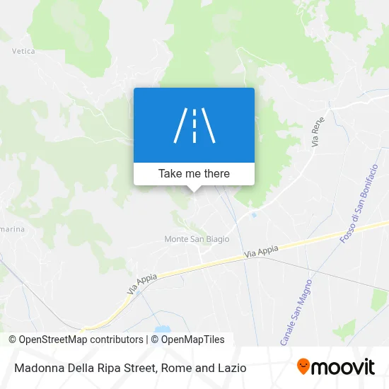 Madonna Della Ripa Street map