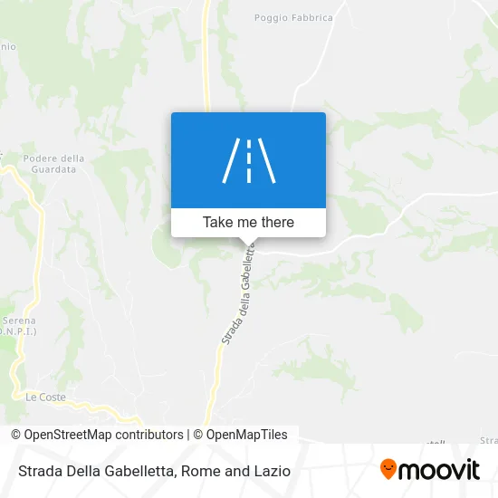Gabelletta Road map