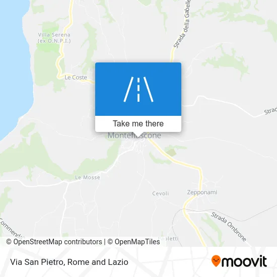 San Pietro Street map