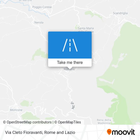 Via Cleto Fioravanti map