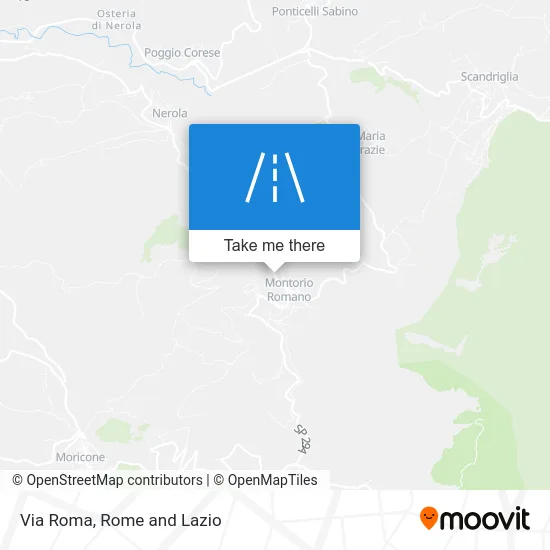 Via Roma map