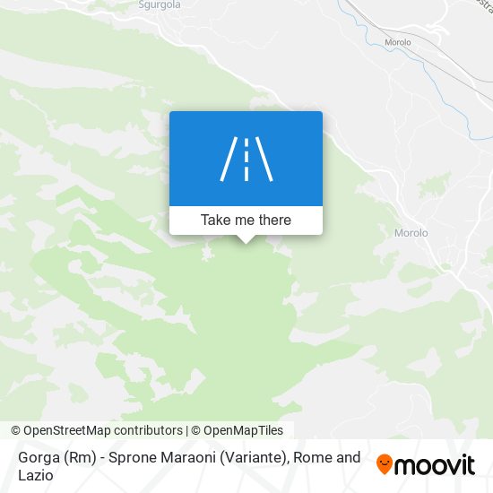 Gorga (Rm) - Sprone Maraoni (Variante) map