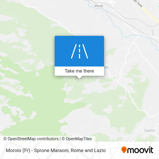 Morolo - Maraoni Spur map
