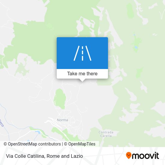 Via Colle Catilina map