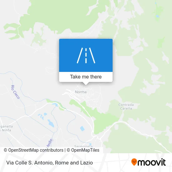 Colle Saint Anthony Street map