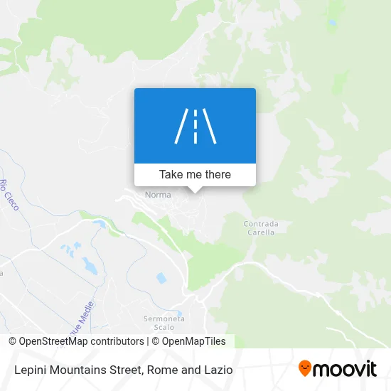Lepini Mountains Street map