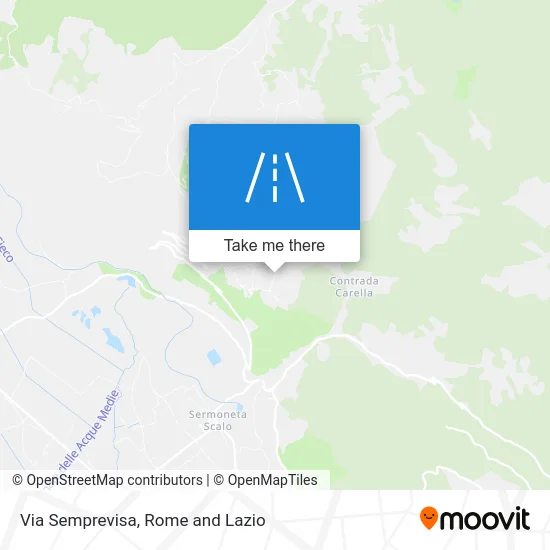 Via Semprevisa map